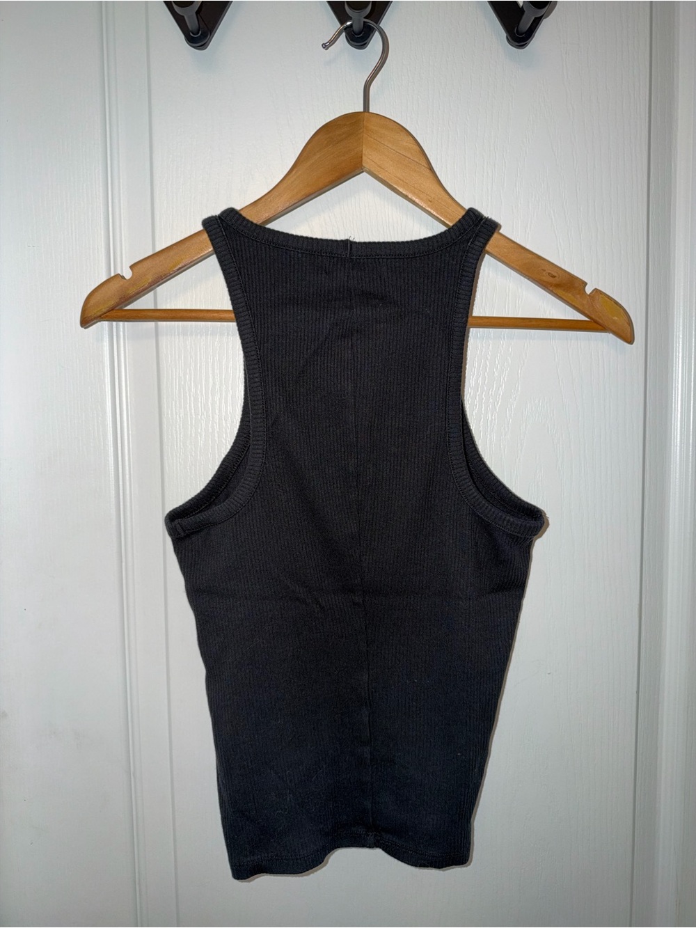 J. Crew Black Ribbed Racerback Tank - Picture 3 of 3